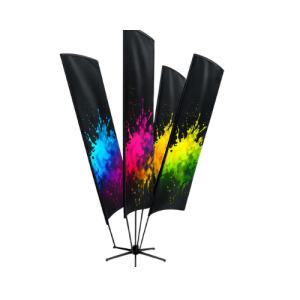 CLUSTER FLAG FOUNTAIN | 4 FLAGS
